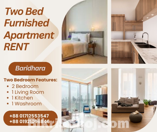 Elegant 2 Bedroom Serviced Apartment RENT in Baridhara.